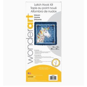 WonderArt Latch Hook Kit Unicorn NWT
